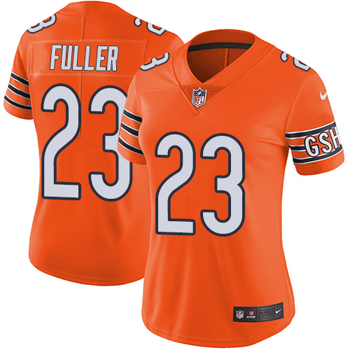 Nike Bears #23 Kyle Fuller Orange Women's Stitched NFL Limited Rush Jersey - Click Image to Close